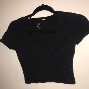 wrap crop top